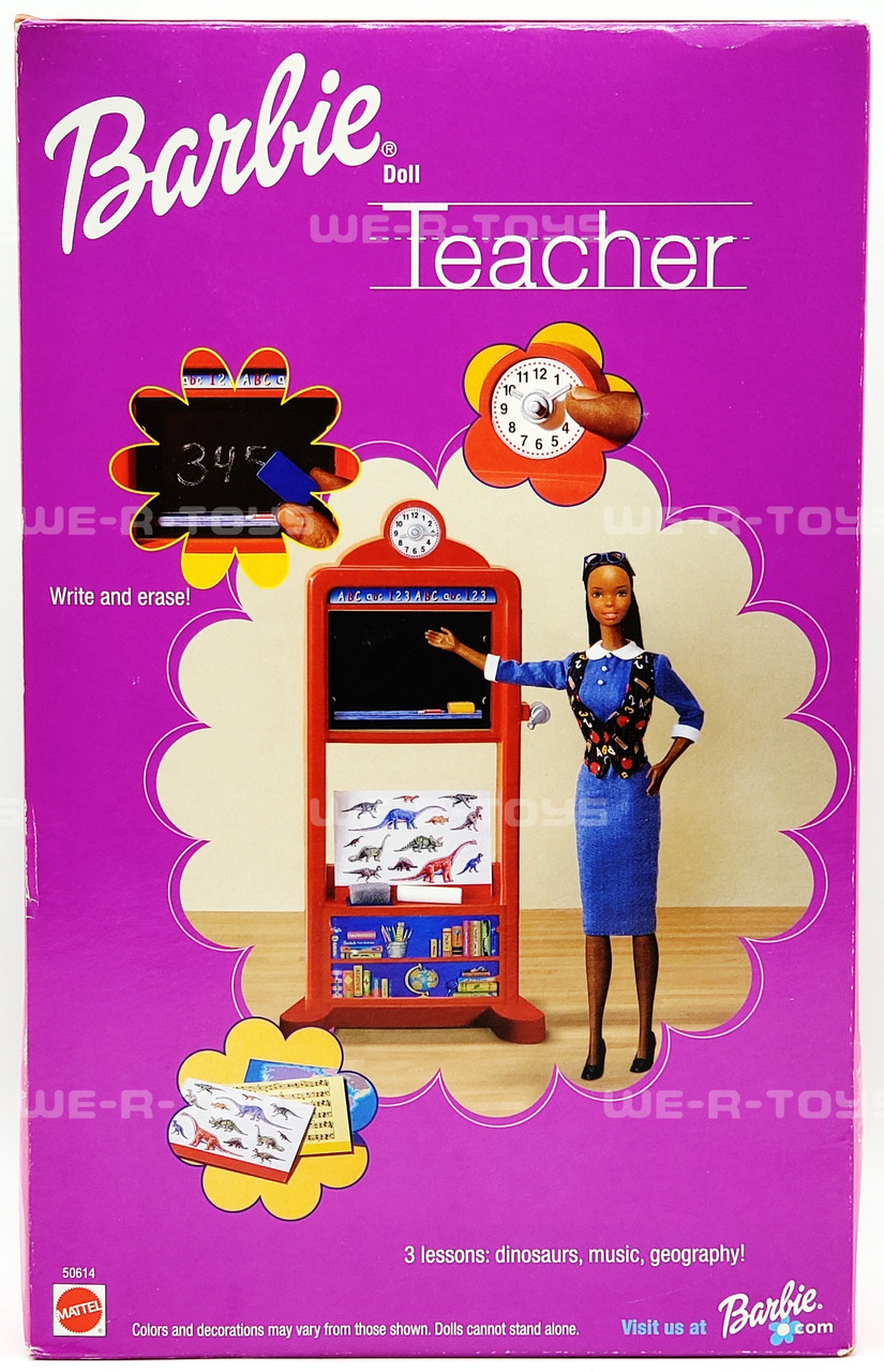 Barbie Teacher Puppe – Afroamerikanische Puppe Mit Schulzimmer-Hintergrund, Spielset Für Kinder