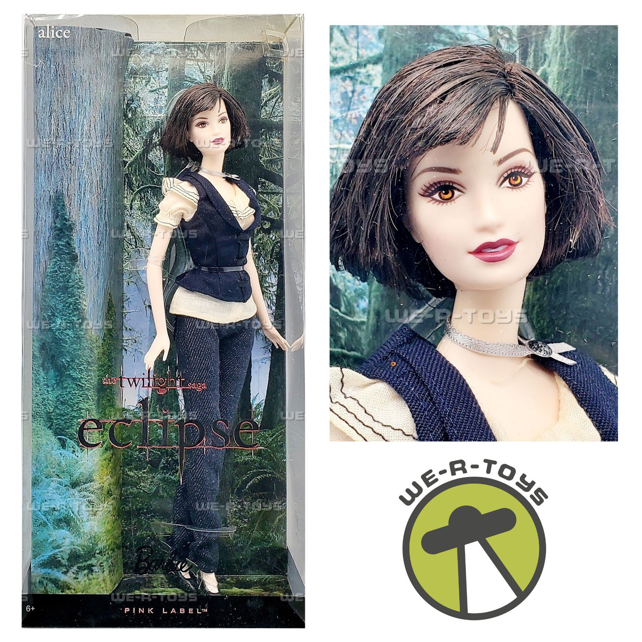 The Twilight Saga Eclipse Pink Label Alice Barbie Doll 2010 Mattel