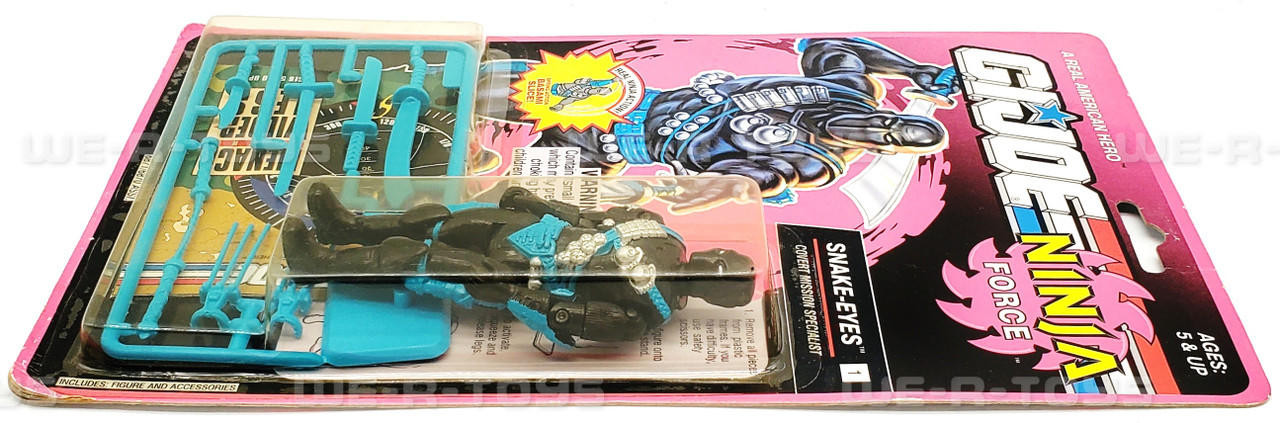 G.I. Joe Ninja Force Snake-Eyes Action Figure Hasbro 1992 No