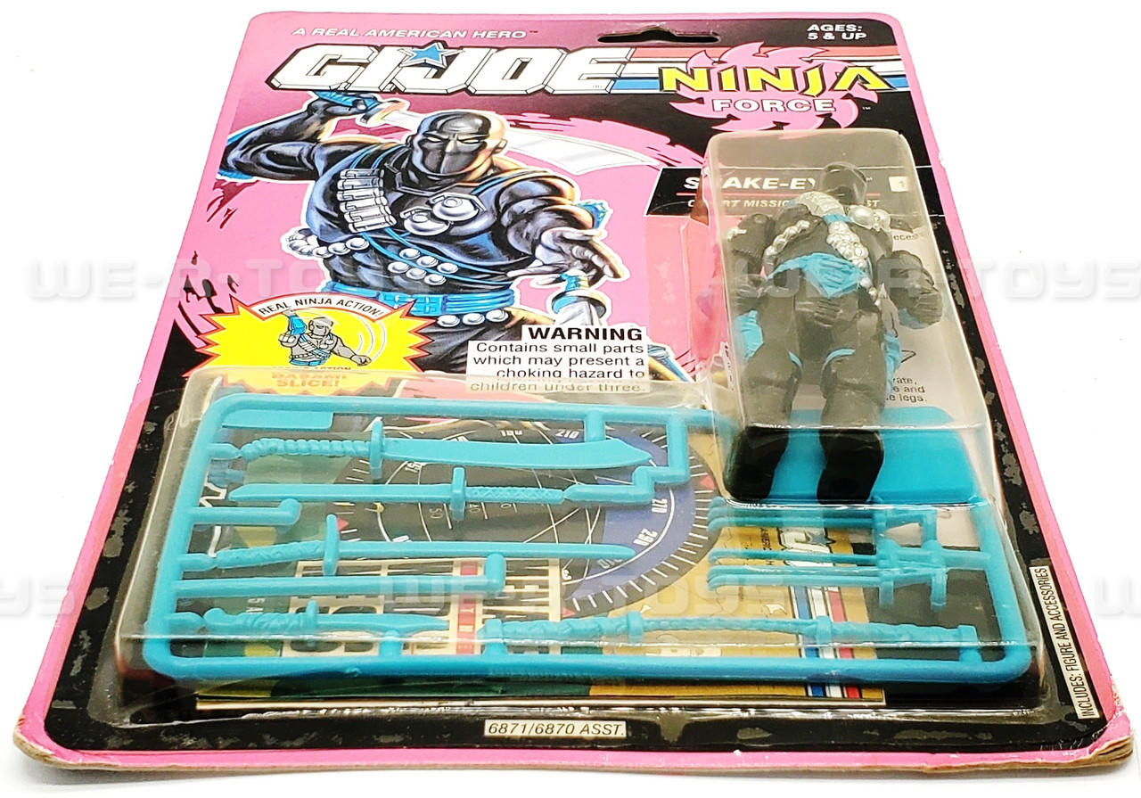 G.I. Joe Ninja Force Snake-Eyes Action Figure Hasbro 1992 No. 6871 NRFP