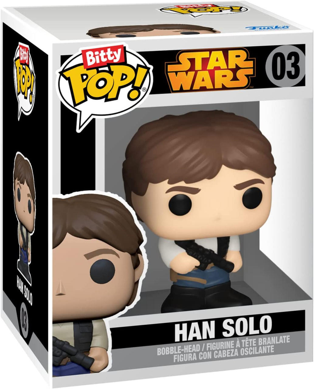 Funko Bitty Pop! Star Wars 4 Pack Han Solo Chewbacca Greedo