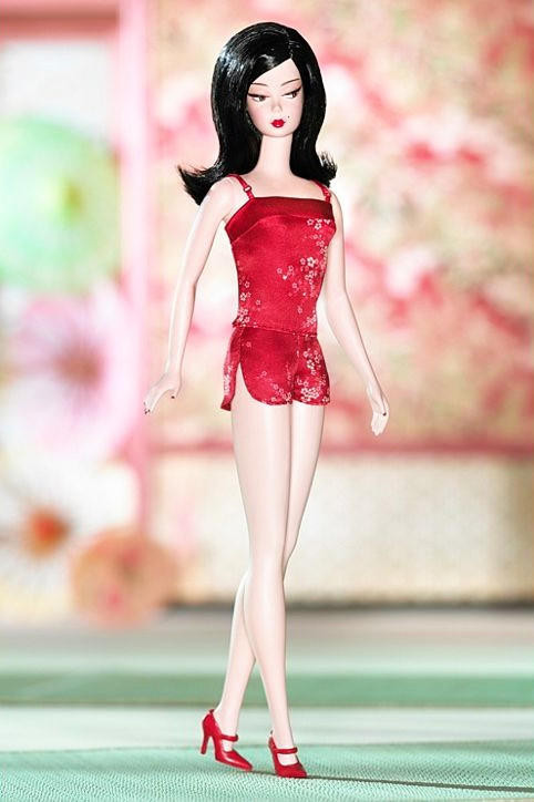 Barbie BFMC Chinoiserie Red Sunset Genuine Silkstone Gold Label