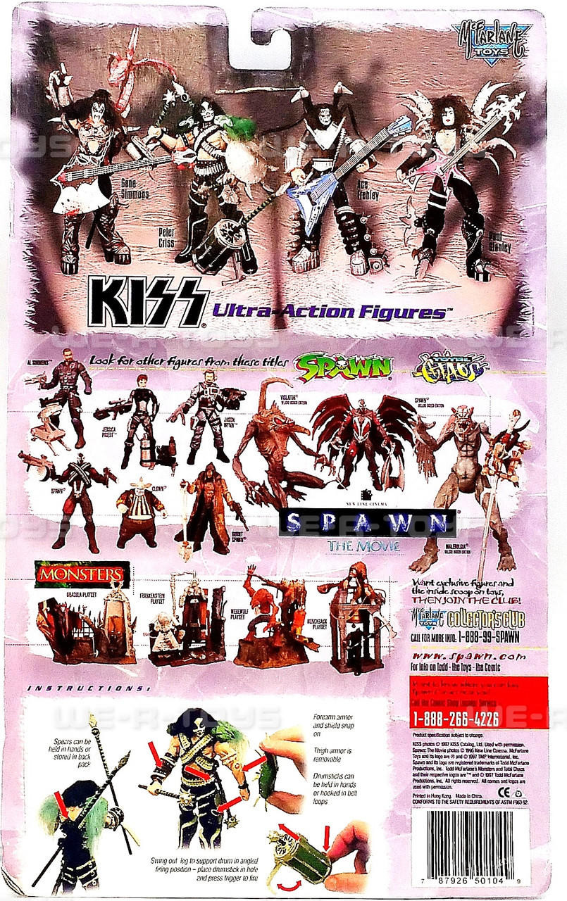 KISS Peter Criss Ultra-Action Figure 1997 McFarlane Toys #50104 