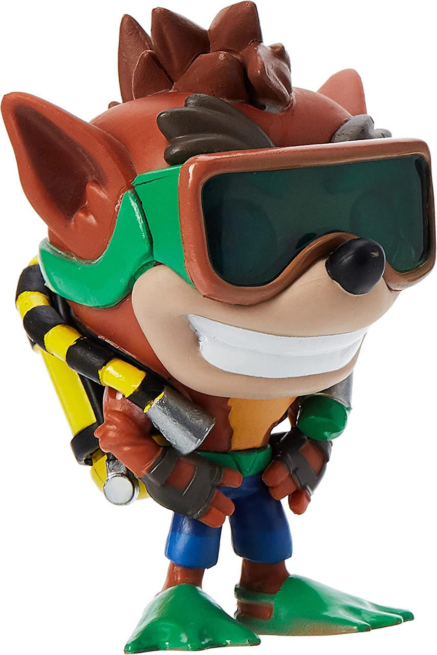 Funko Pop! Crash Bandicoot S2 – Figura De Vinilo De Crash Con Equipo De Buceo, Nº 421, 9 Cm, Caja Con Ventana, Licencia Oficial