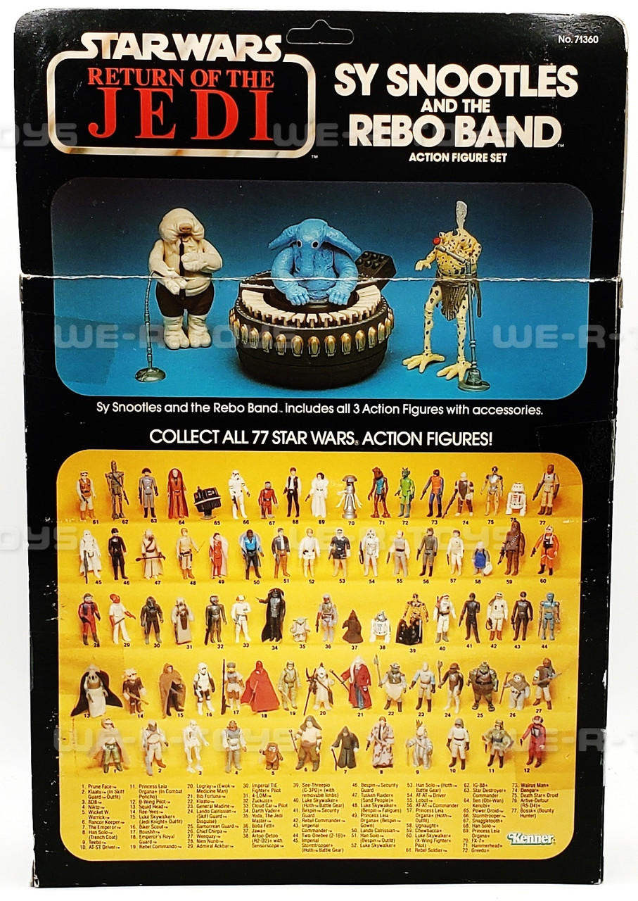 Kenner Star Wars ROTJ 77 Back Sy Snootles & Rebo Band AFA 75 Y-EX