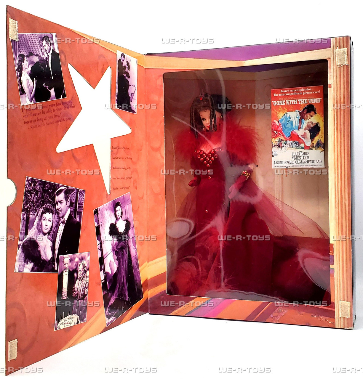 Gone with The Wind Barbie as Scarlett O'Hara Red Dress Mattel No. 12815 - We-R-Toys Gone with The Wind Barbie as Scarlett O'Hara Red Dress Mattel No. 12815 - We-R-Toys