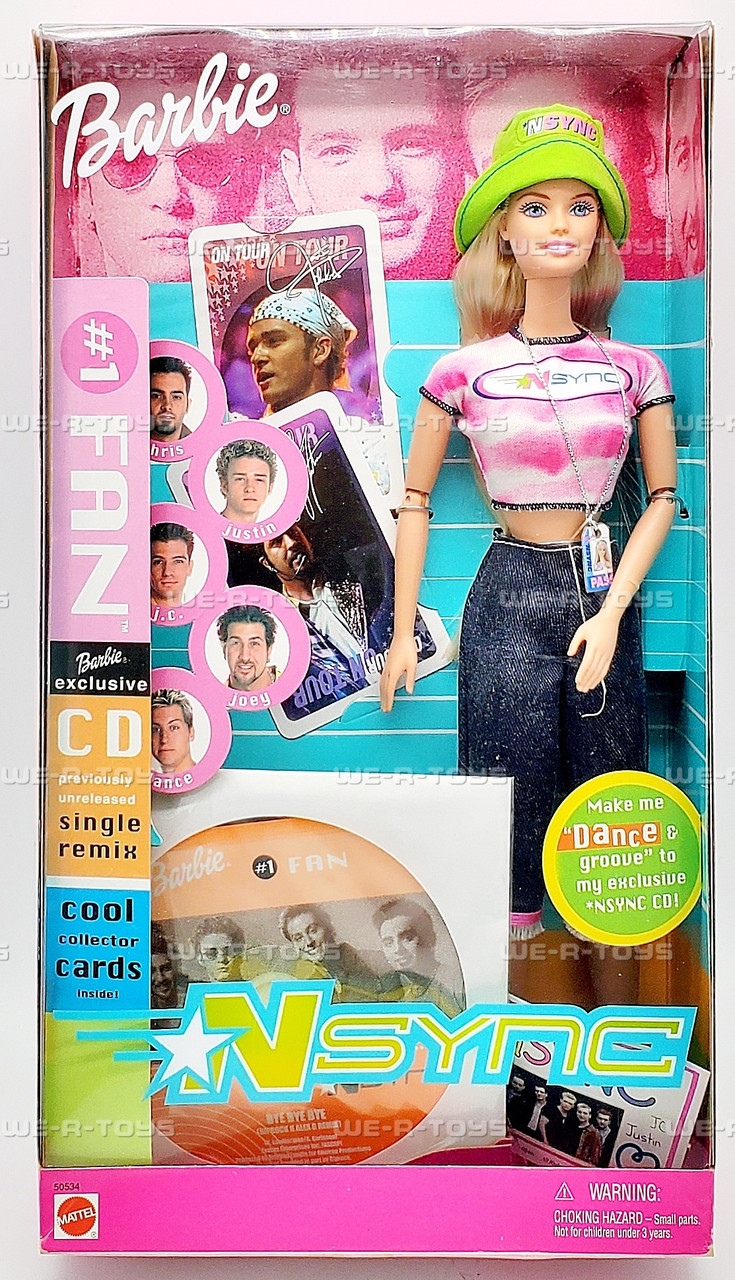 1 *NSYNC Fan Barbie Doll 2000 Mattel 50534 - We-R-Toys