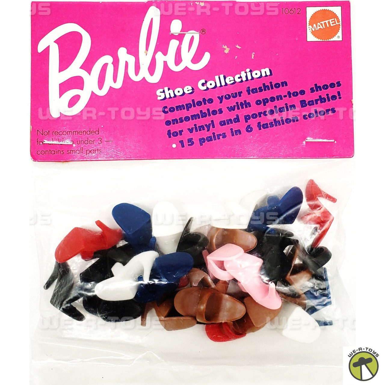VINTAGE 1993 Barbie Clothes Cubby Storage Boots, brushes, handbags, pillows  MORE