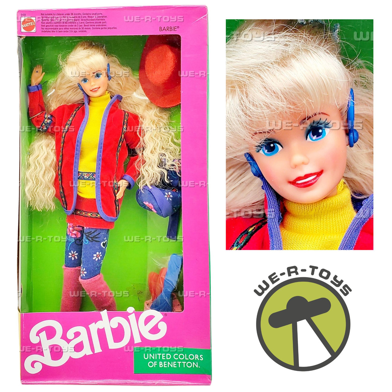 Barbie United Colors of Benetton Doll 1990 Mattel 9404 We-R-Toys