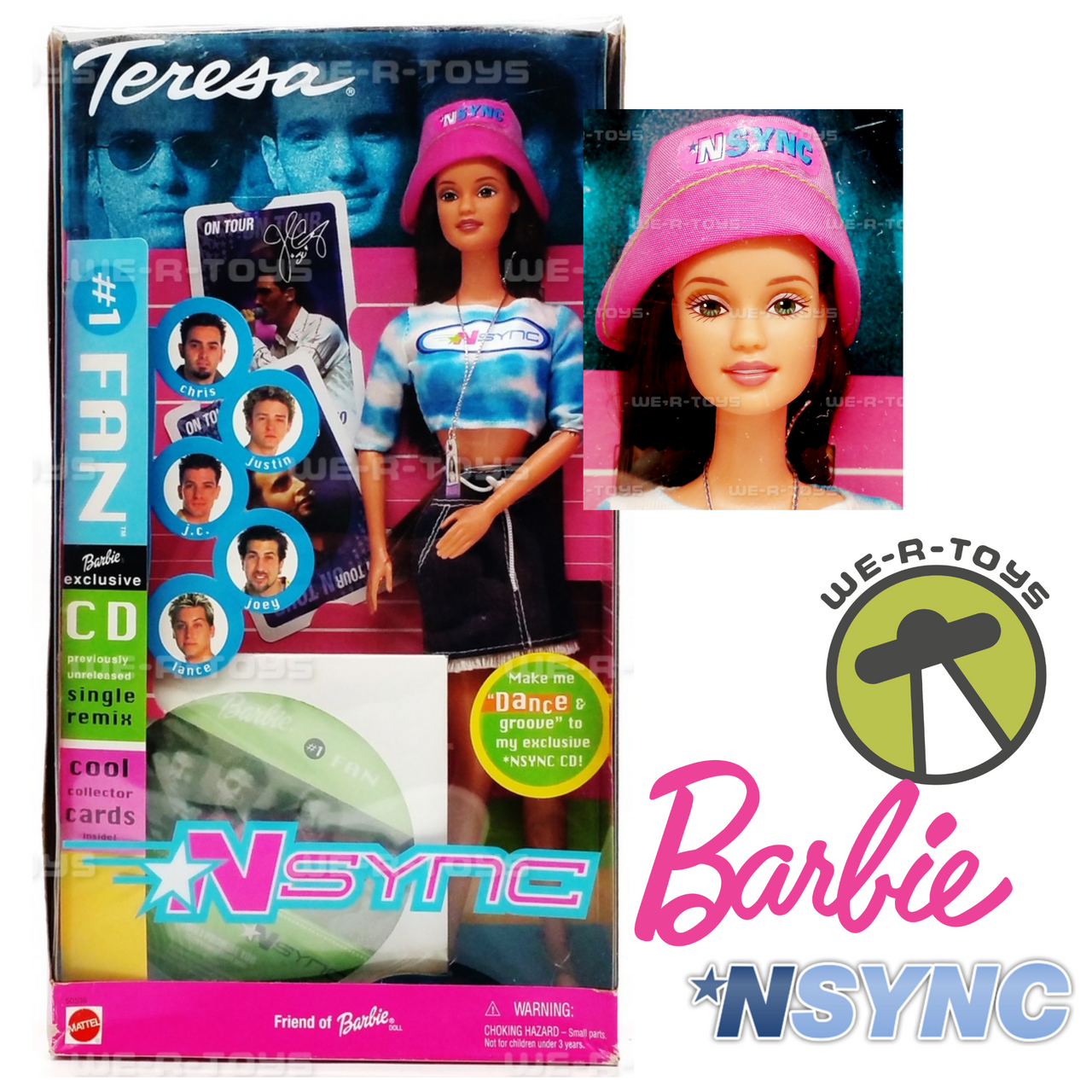 NSYNC #1 Fan Teresa Friend of Barbie Doll 2000 Mattel 50536 - We-R NSYNC #1 Fan Teresa Friend of Barbie Doll 2000 Mattel 50536 - We-R