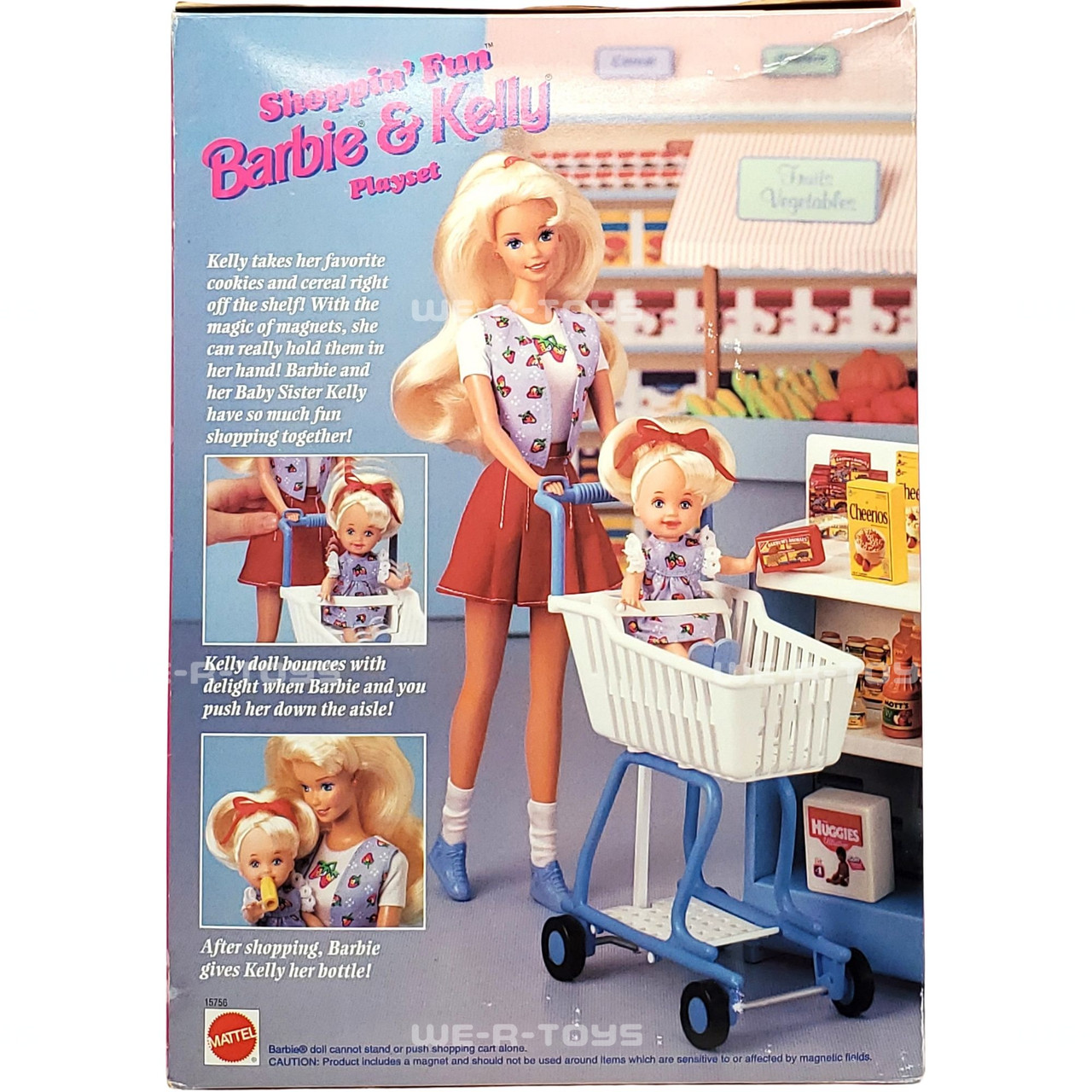 Shoppin' Fun Barbie & Kelly Dolls Playset 1995 Mattel 15756 - We-R