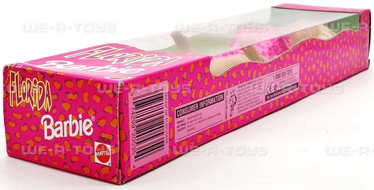 Florida Vacation Barbie Doll 1998 Mattel 20535 - We-R-Toys