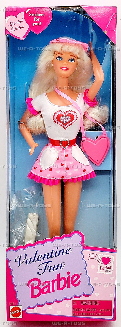 Barbie Valentine Fun with Stickers Special Edition Doll 1996