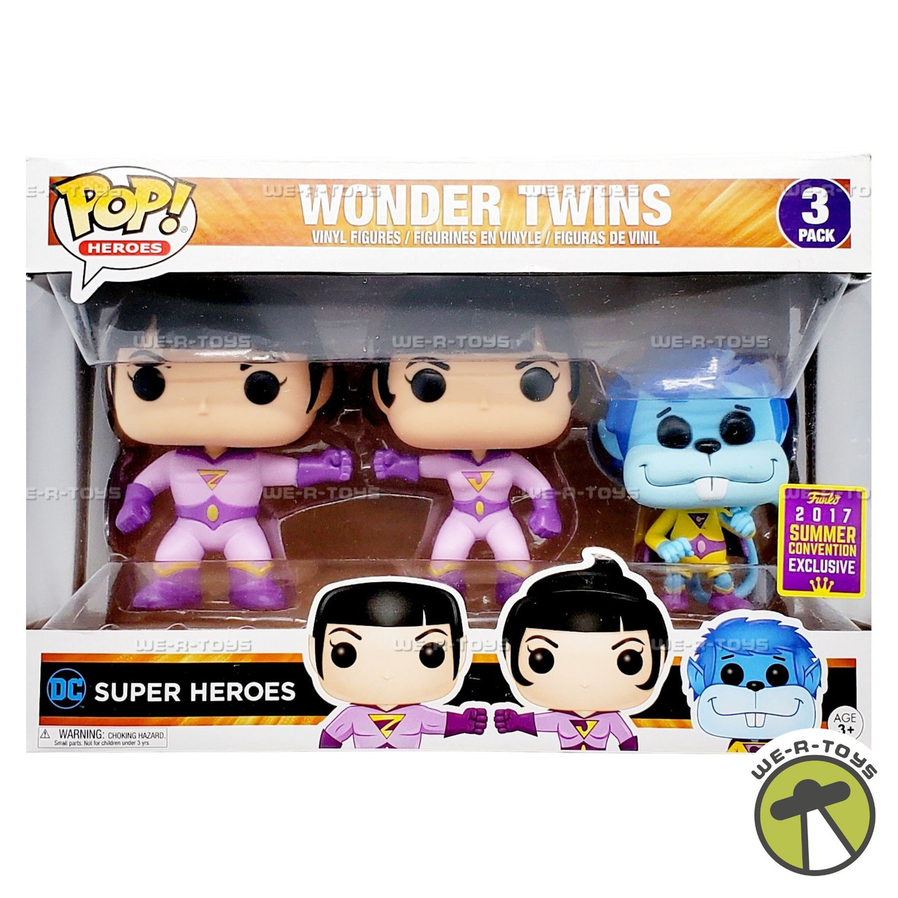 Funko POP Heroes DC Super Heroes Wonder Twins Zan, Jayna & Gleek