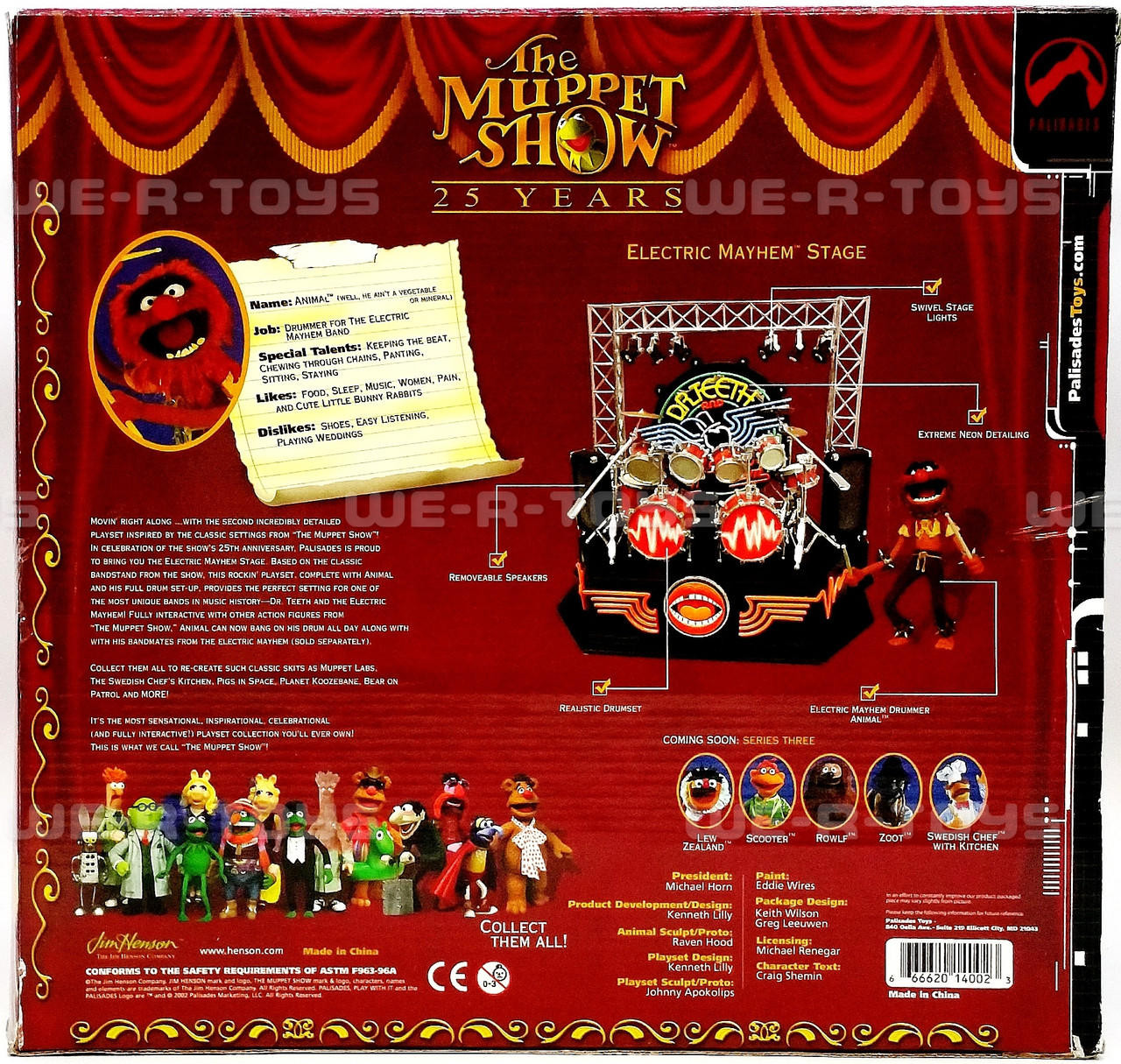 アニマルとエレクトリックメイヘムステージセット The Muppets Show: Animal and The Electric Mayhem Stage Set