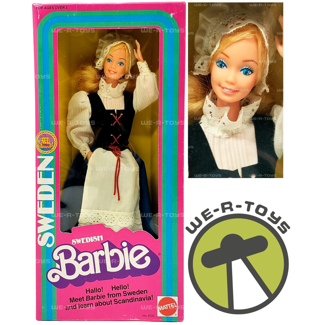 Swedish Barbie Doll 1982 Mattel 4032