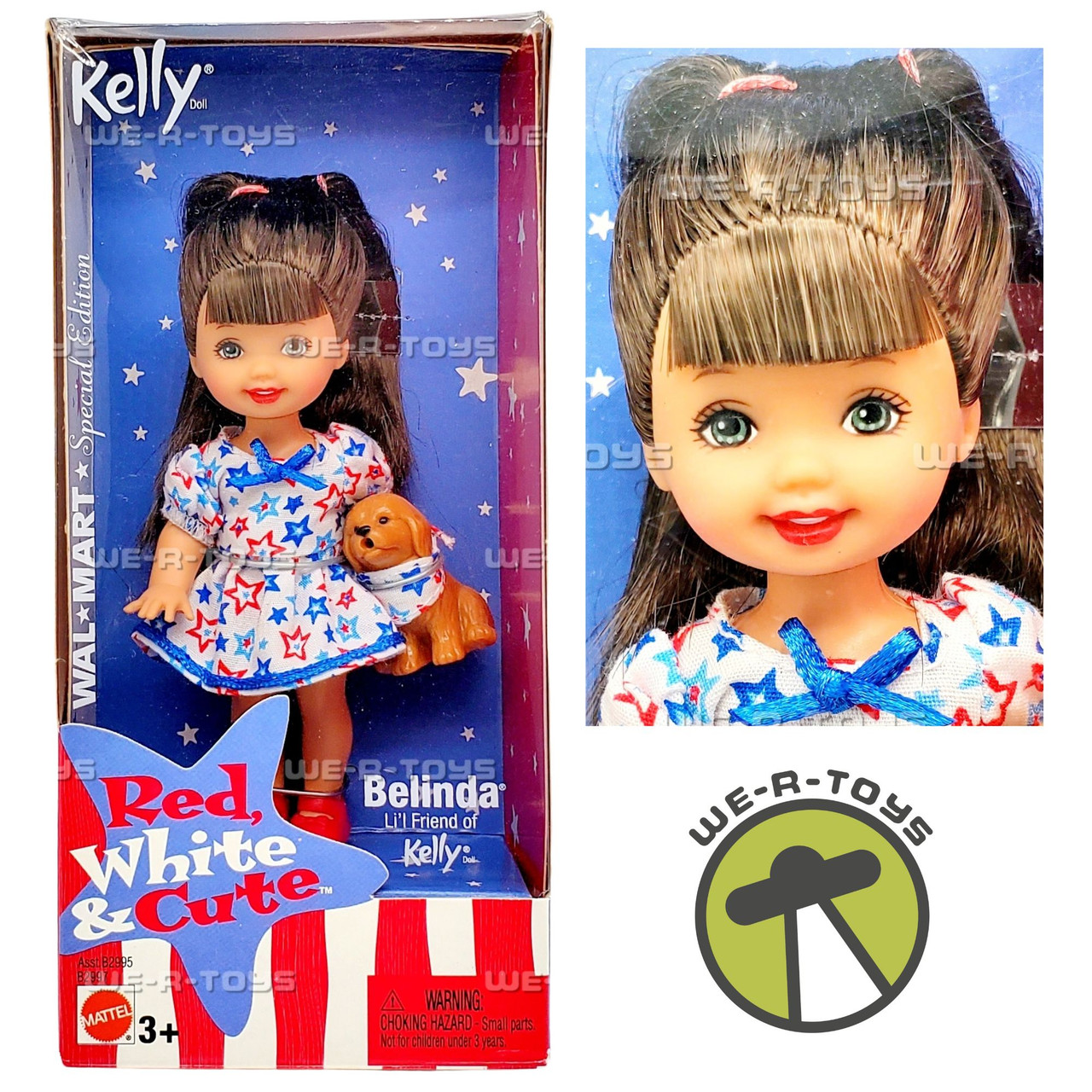 Barbie Belinda Doll Red, White & Cute 2003 Mattel B2997 Lil Friend