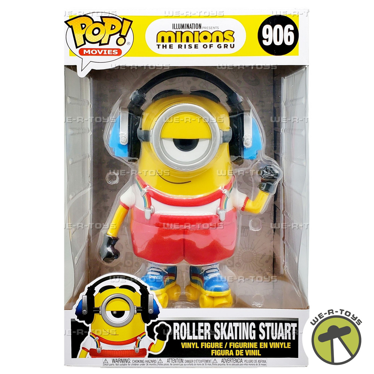 Funko POP Movies Minions The Rise of Gru 906 Roller Skating Stuart
