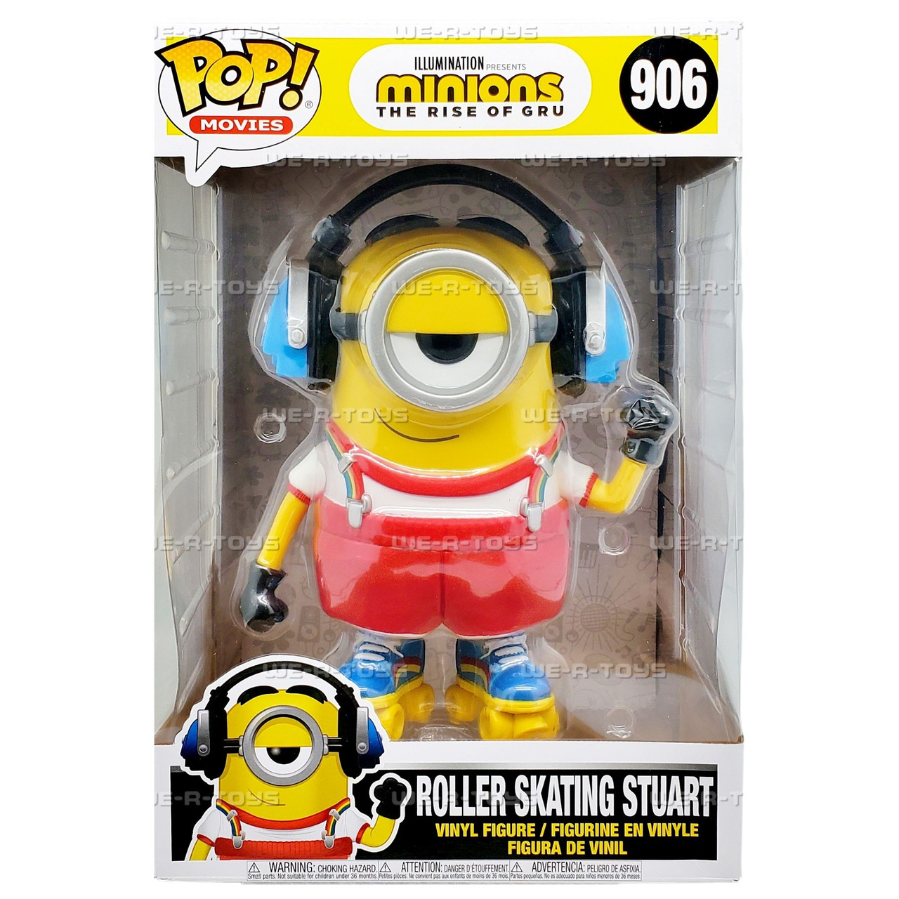 Funko POP Movies Minions The Rise of Gru 906 Roller Skating Stuart