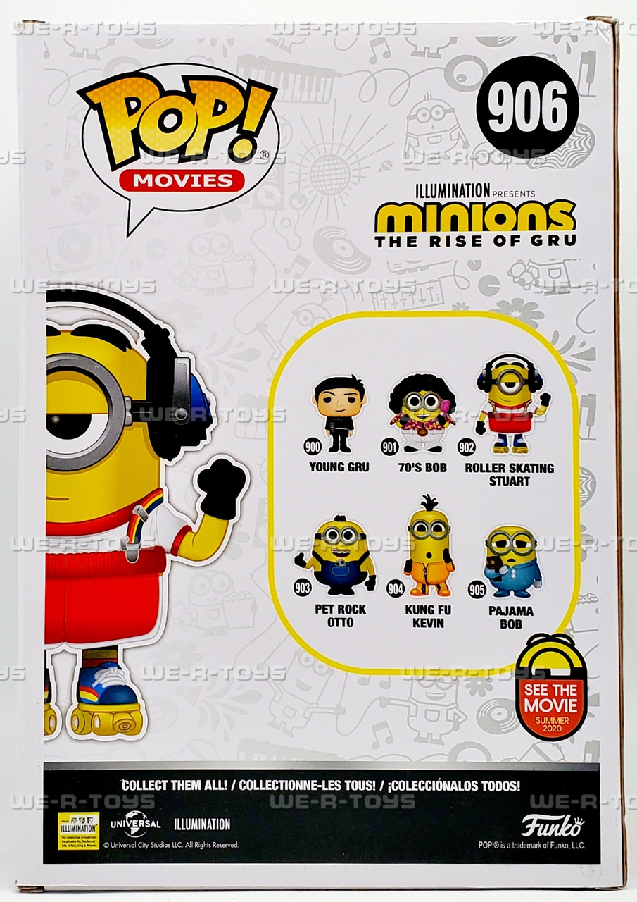 Funko POP Movies Minions The Rise of Gru 906 Roller Skating Stuart