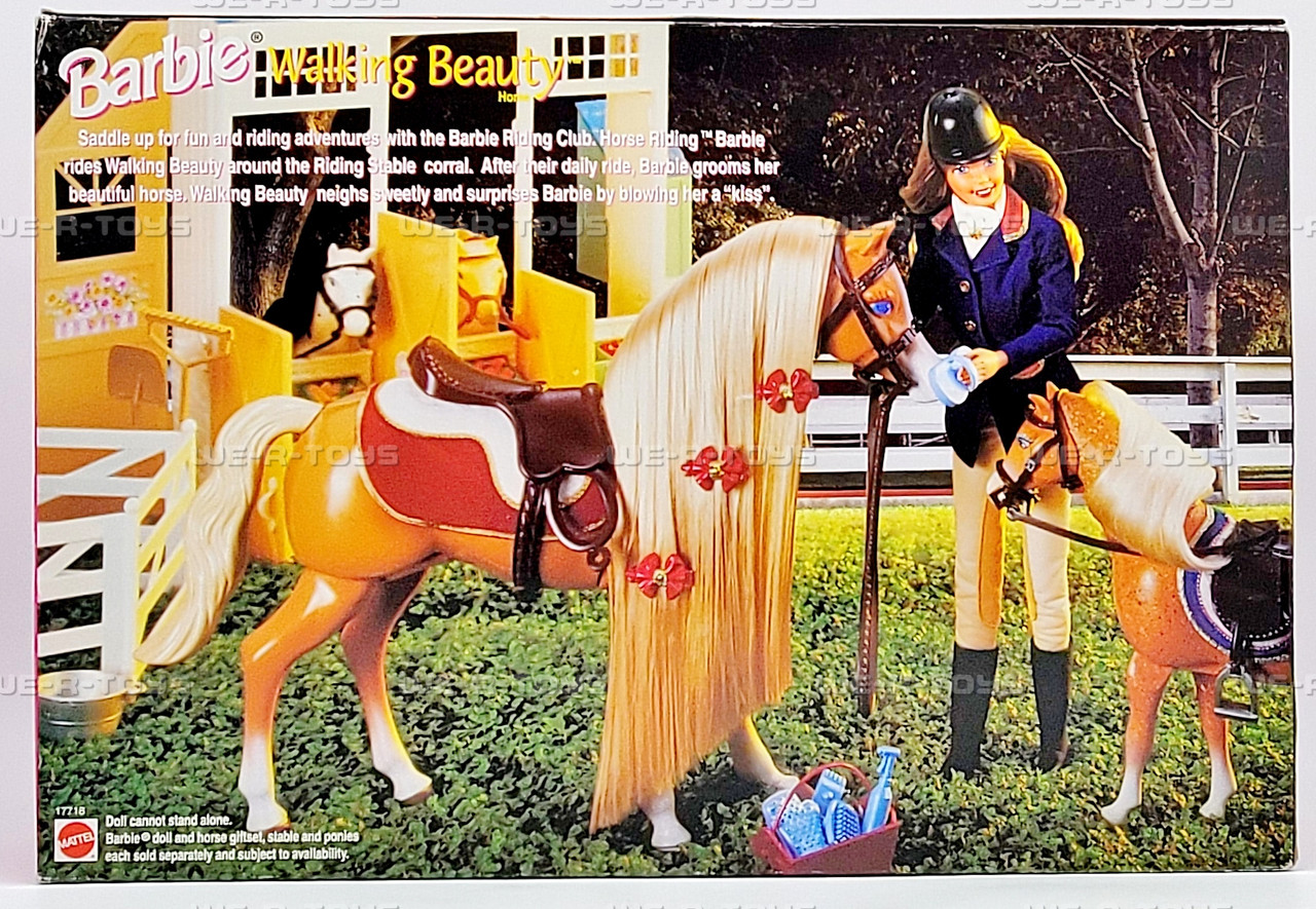 Barbie Walking Beauty Horse Riding Club 1998 Mattel 17718 - We-R-Toys