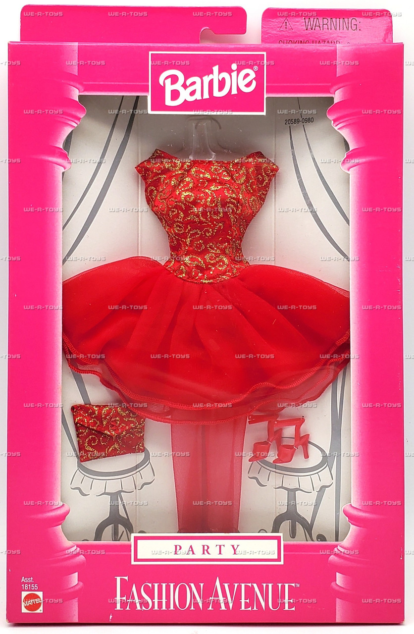 barbie dress red doll in Stock Photo Barbie Fashion Avenue Collection Party