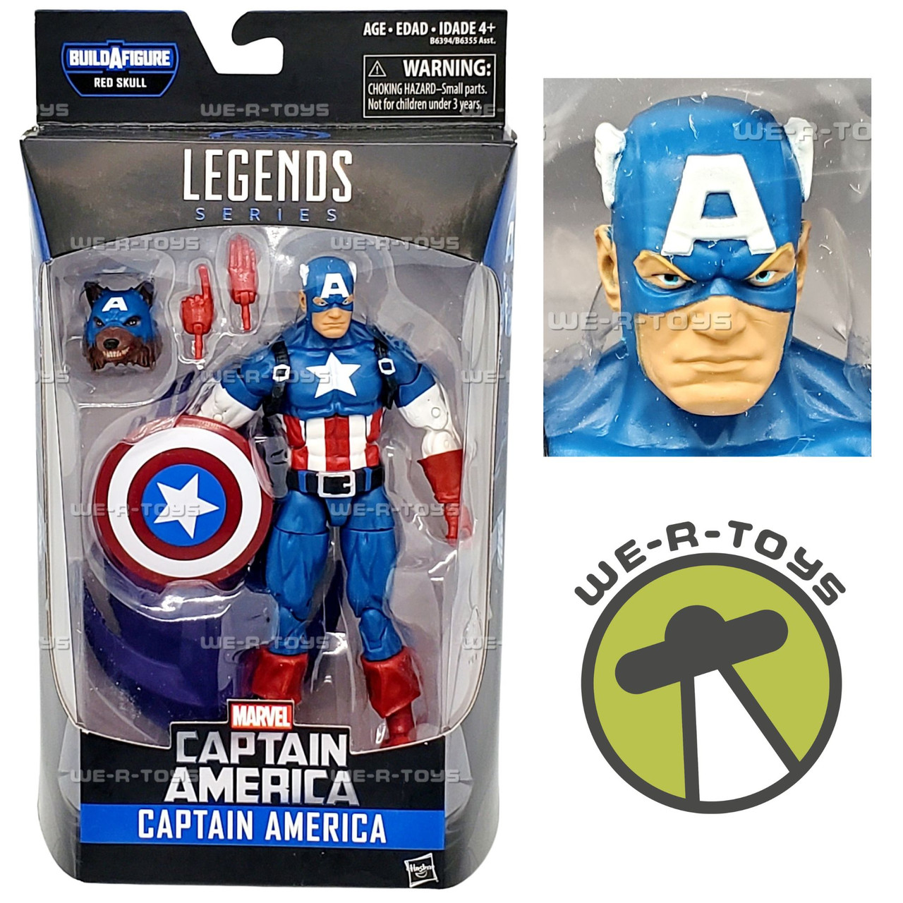 Marvel Legends Series Captain America Action Figure Red Skull BAF
