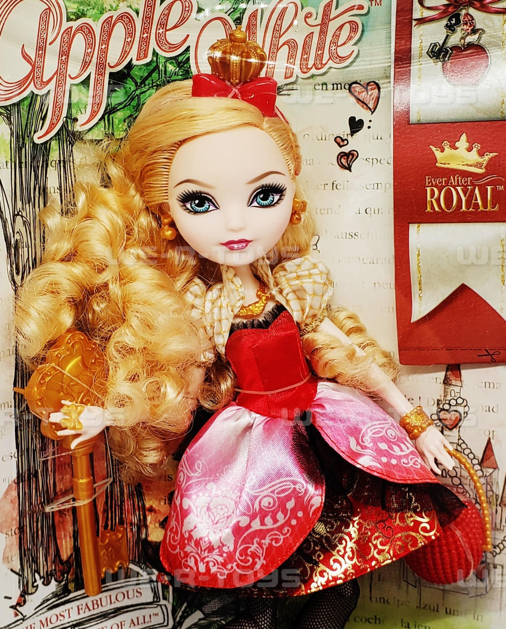 EVER AFTER HIGH THRONECOMING APPLE WHITE NIB NRFB RARE HTF BJH53 AMAZING  BOX