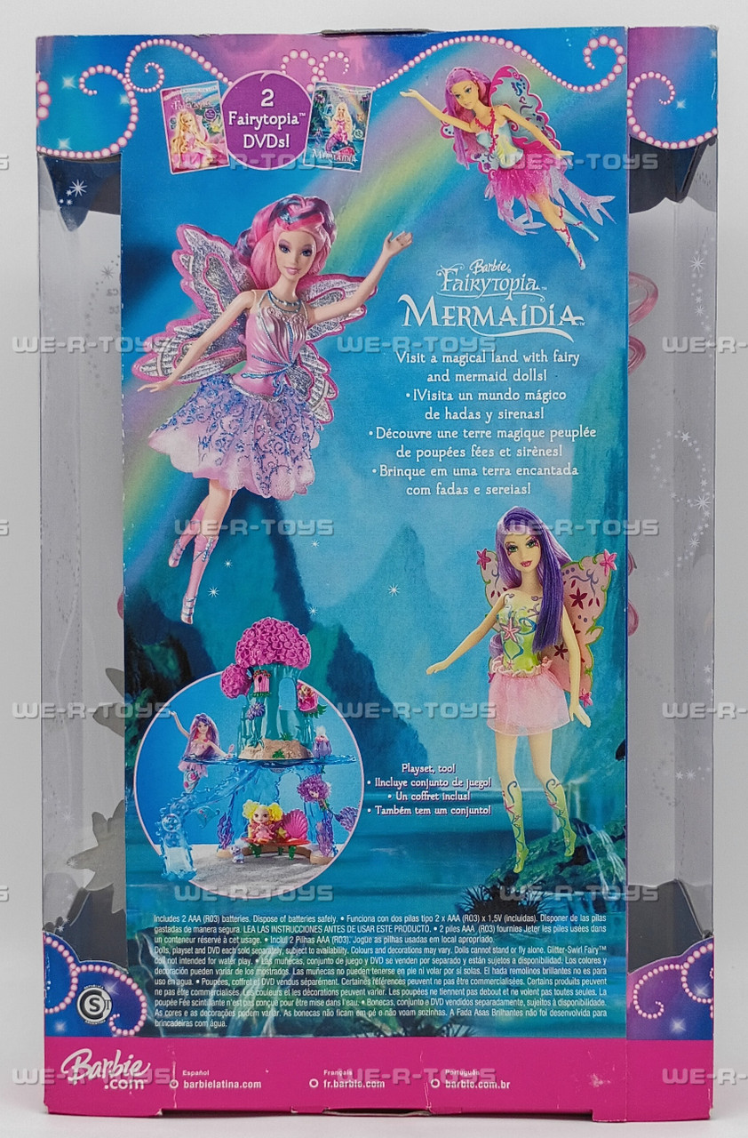 Barbie Fairytopia Mermaidia Glitter Swirl Fairy 2006 Mattel