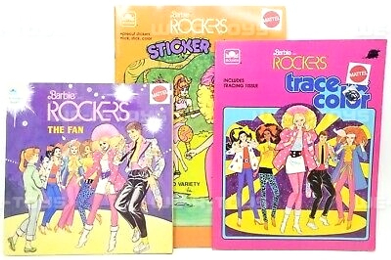 Barbie and The Rockers a Big Coloring Book Golden Vintage 1987