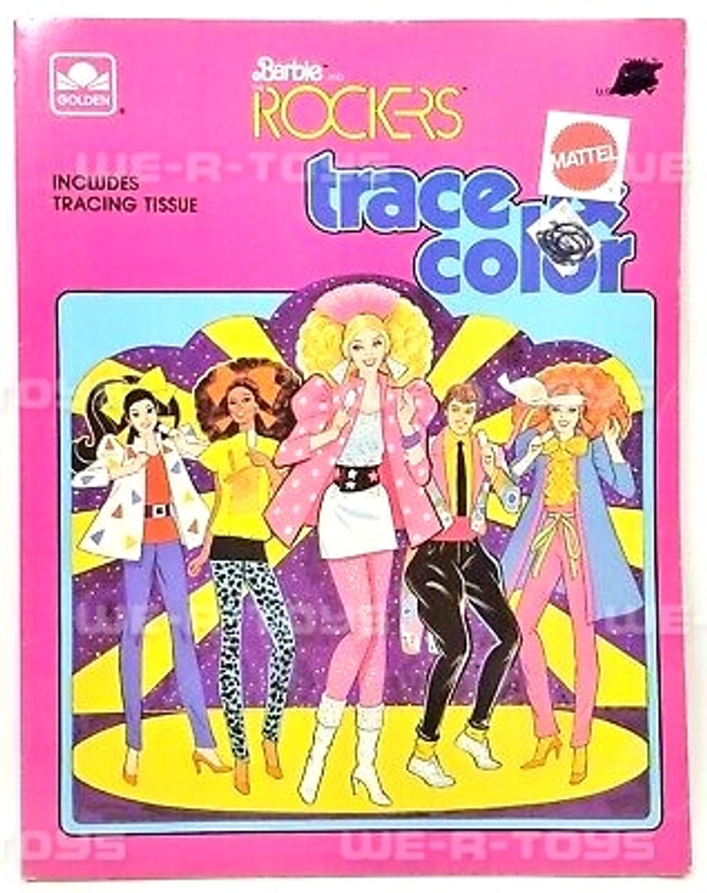Barbie and The Rockers a Big Coloring Book Golden Vintage 1987