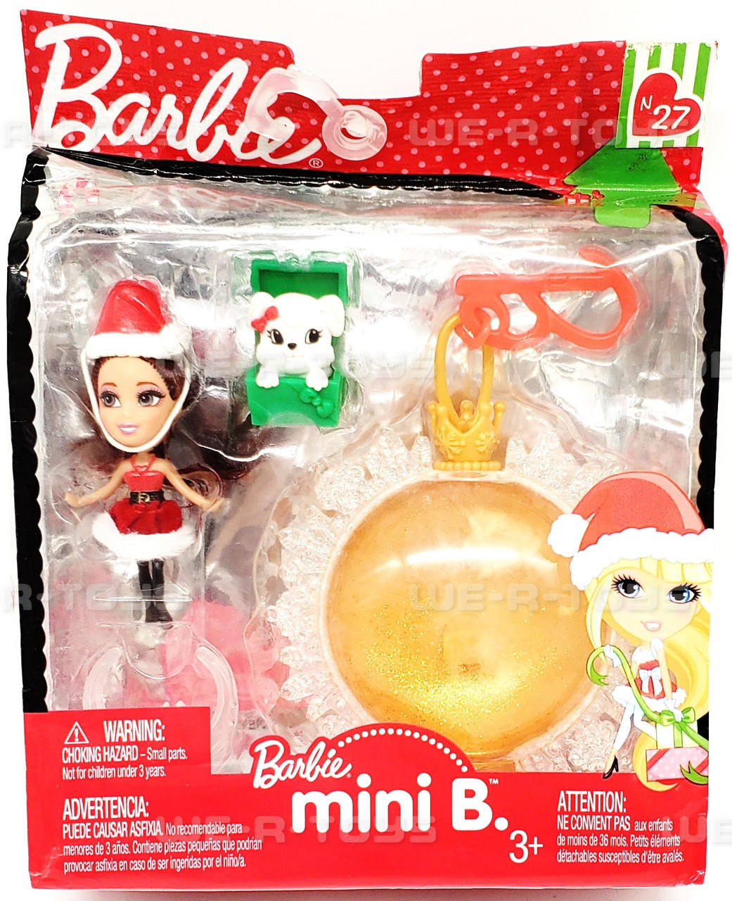 Barbie Mini B. #28 Holiday Doll Mattel 2009 NEW - We-R-Toys