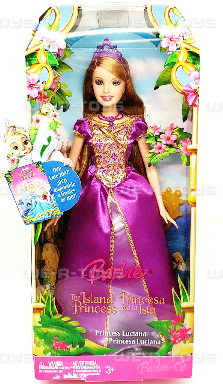 Barbie as The Island Princess Luciana Doll Mattel 2007 #L3130 NRFB