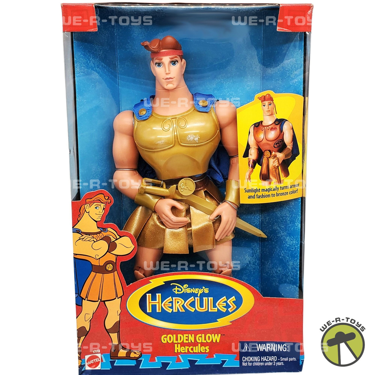 Disney's Hercules フィギュア Disney Golden Glow Hercules Doll Toy Action Figure 1996 | eBay