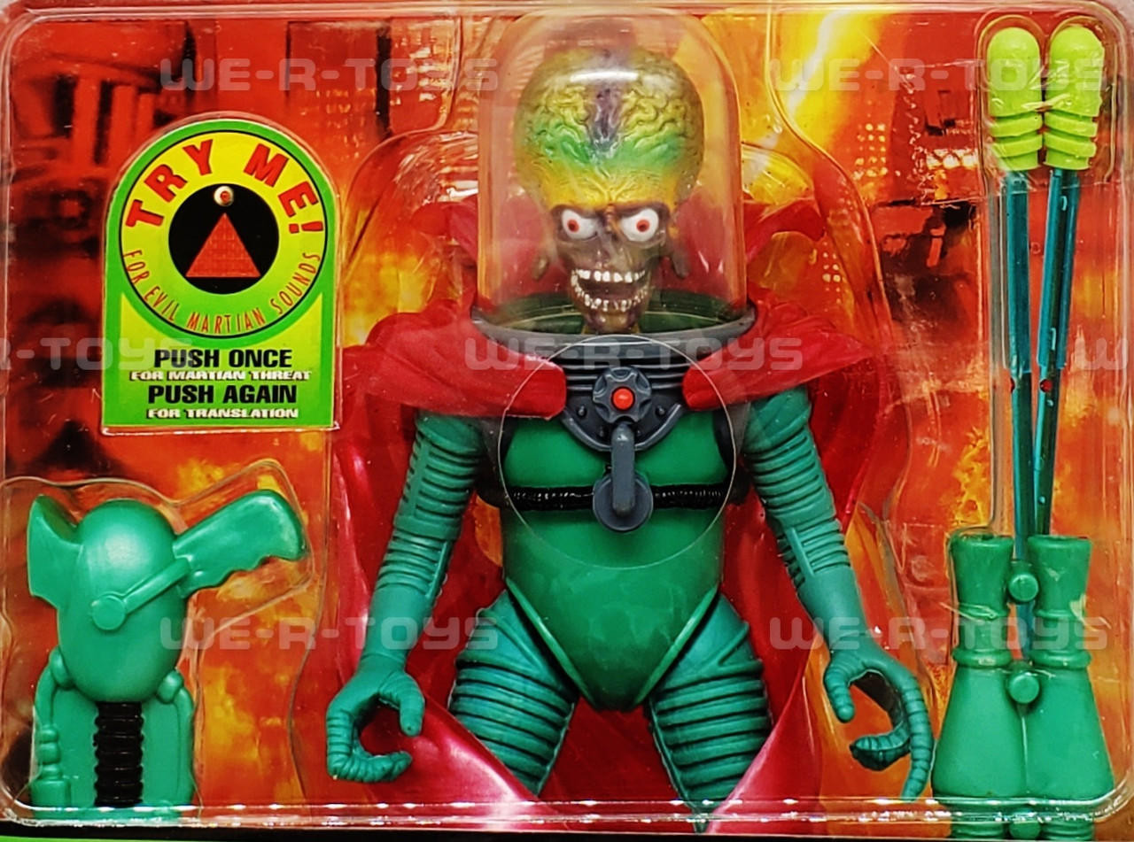 Mars Attacks! Martian Ambassador Talking Figure With Firing Chaos