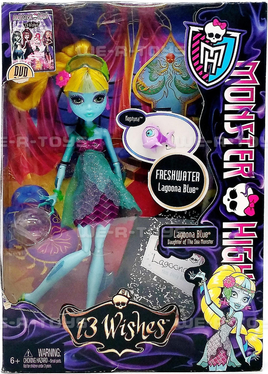 Monster High 13 Wishes Freshwater Lagoona Blue Doll 2012 Mattel