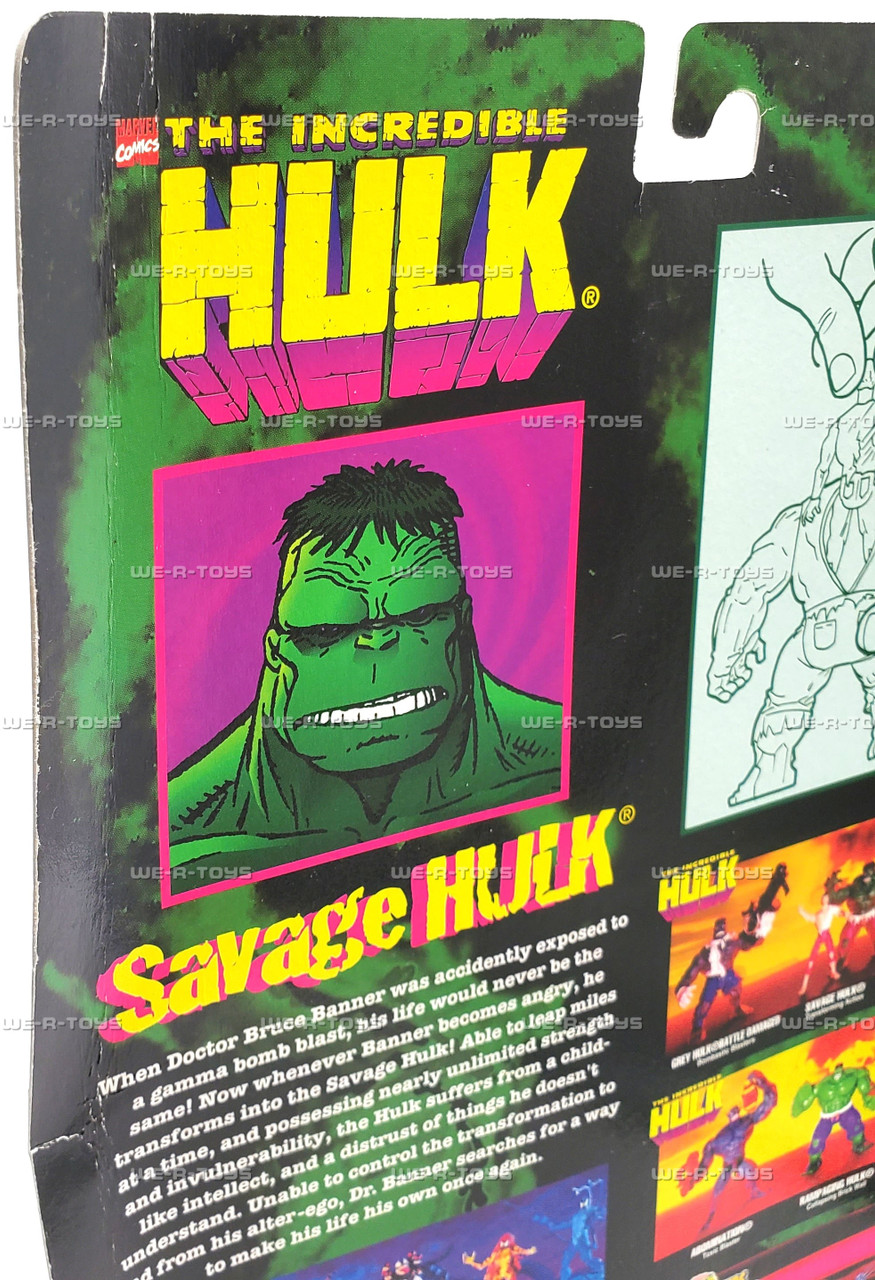 Marvel's The Incredible Hulk Savage Hulk Transforming 1996 Action