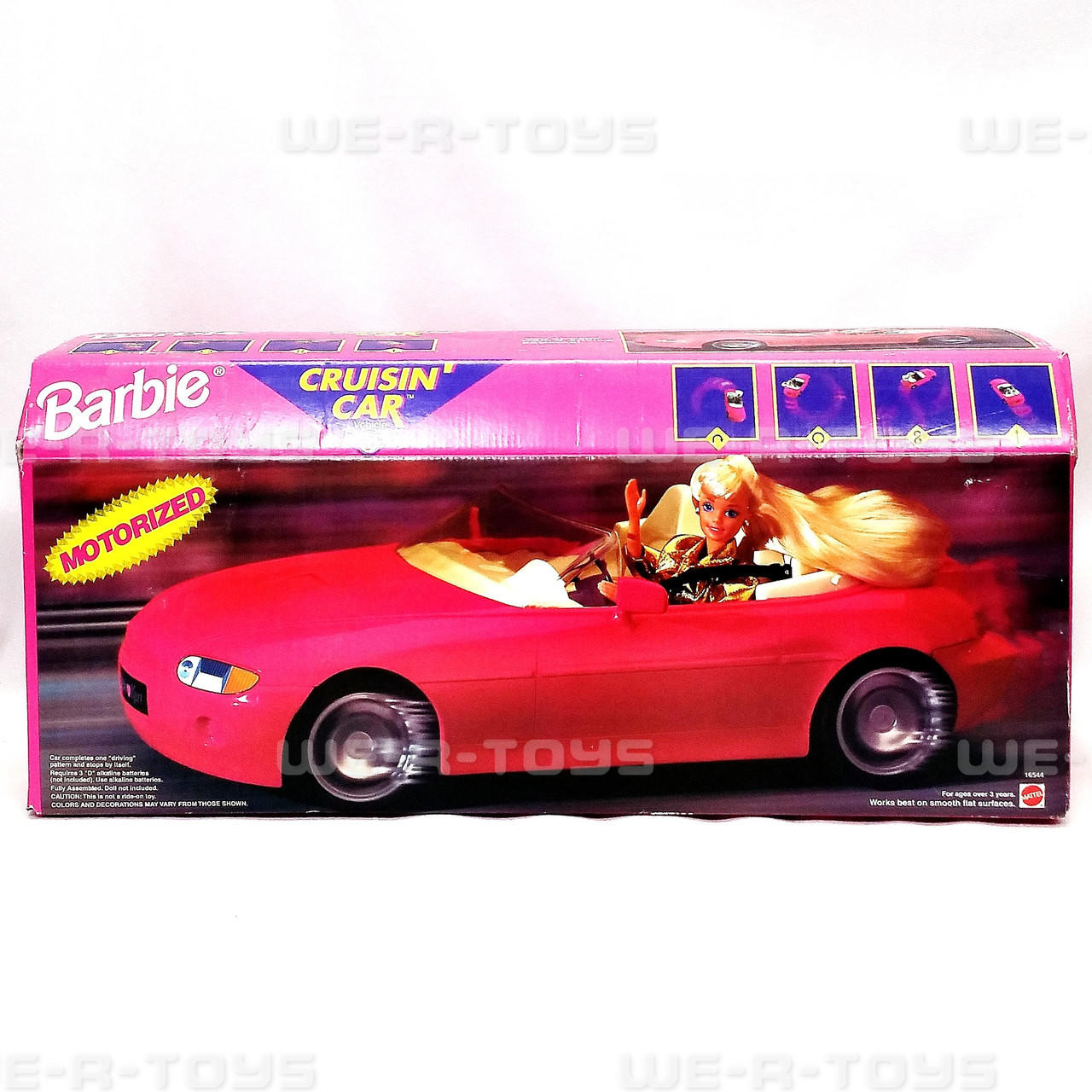 Barbie Motorized Cruisin' Car Vehicle 1996 Mattel #16544