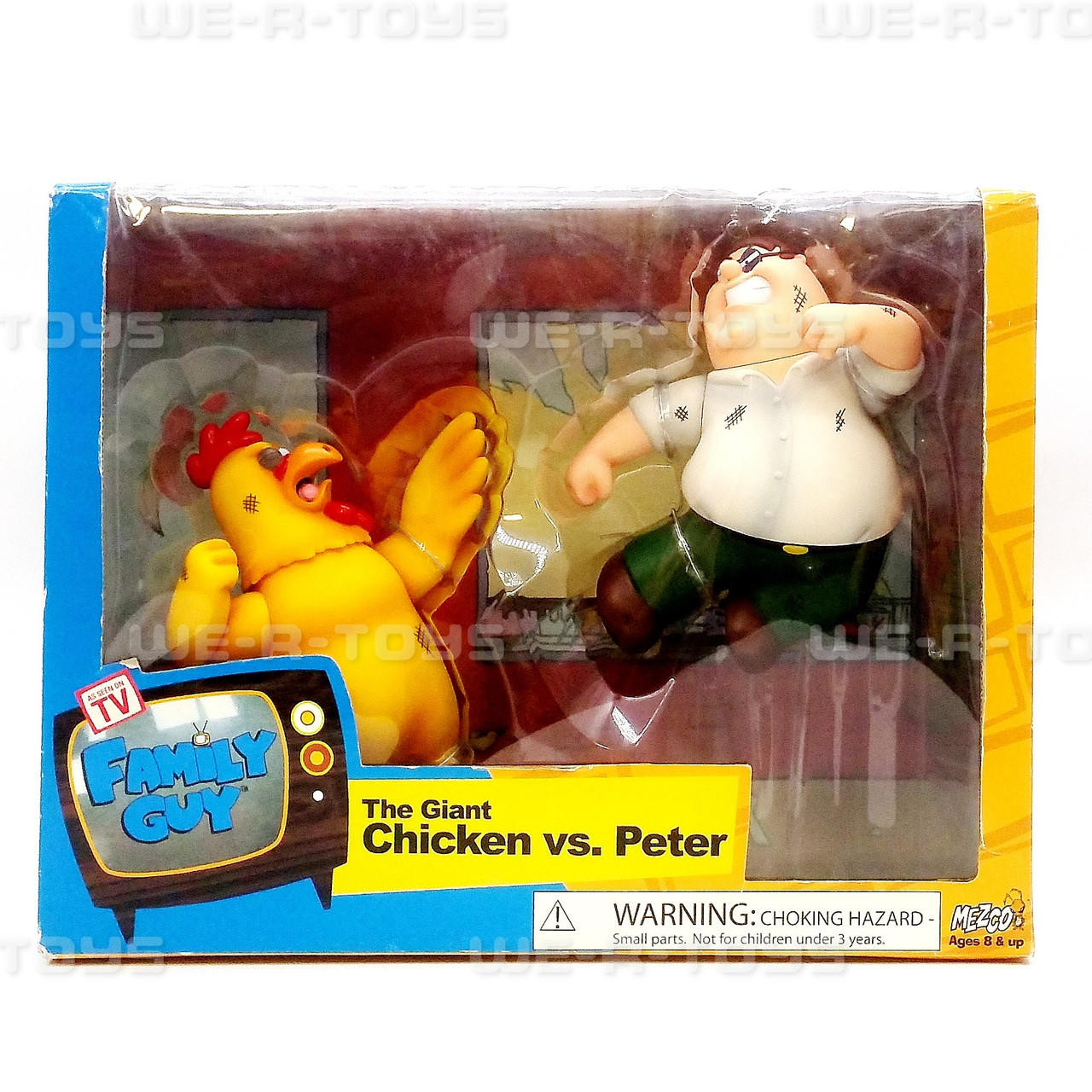 Family Guy The Giant Chicken vs. Peter 2-Pack Action Figures 2005 Mezco  #20018