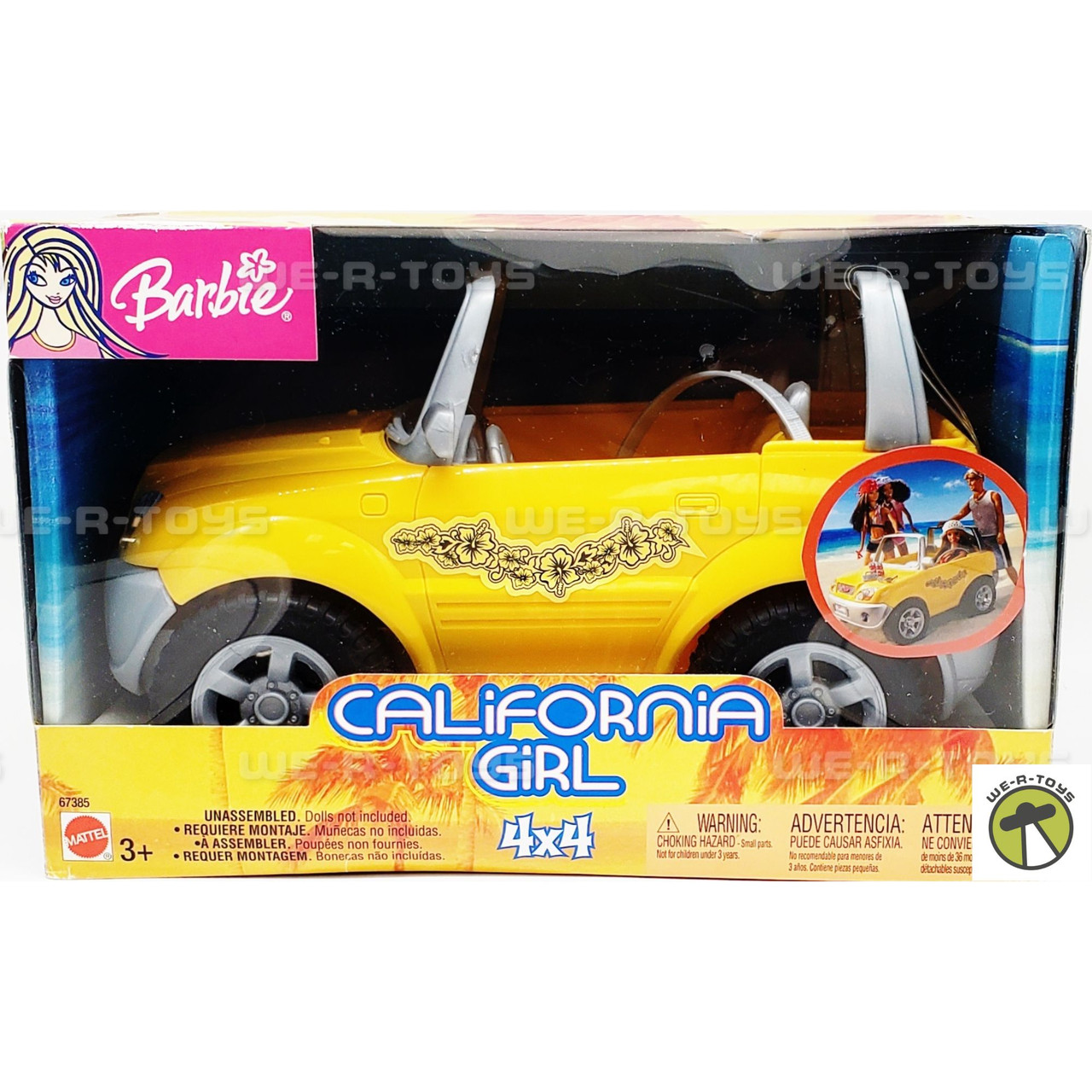 Barbie California Girl 4x4 Vehicle Mattel 2003 #67385 NEW