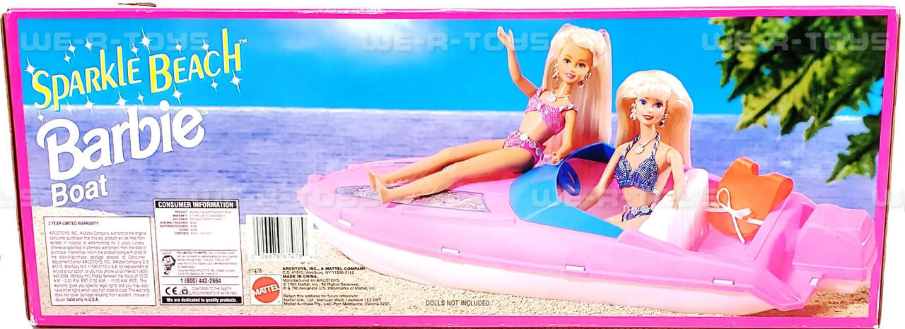 Barbie Sparkle Beach Boat Mattel 1995 #67478 NEW