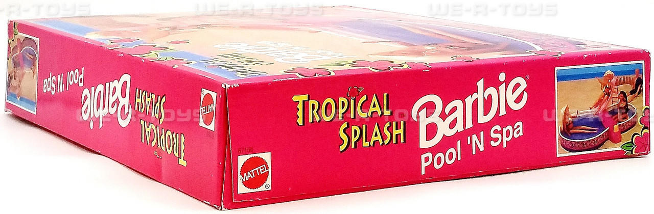 Barbie Tropical Splash Pool 'N Spa 1995 – Mattel Fabriqué En Chine – Avec Accessoires – Collection