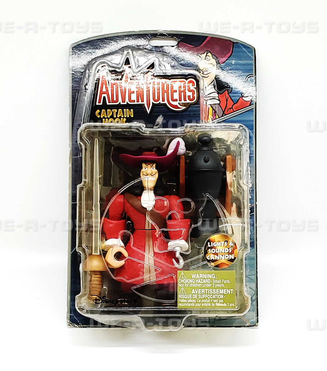 1999 Disney Store Adventurers 12'' Pose-able Captain Hook Figure