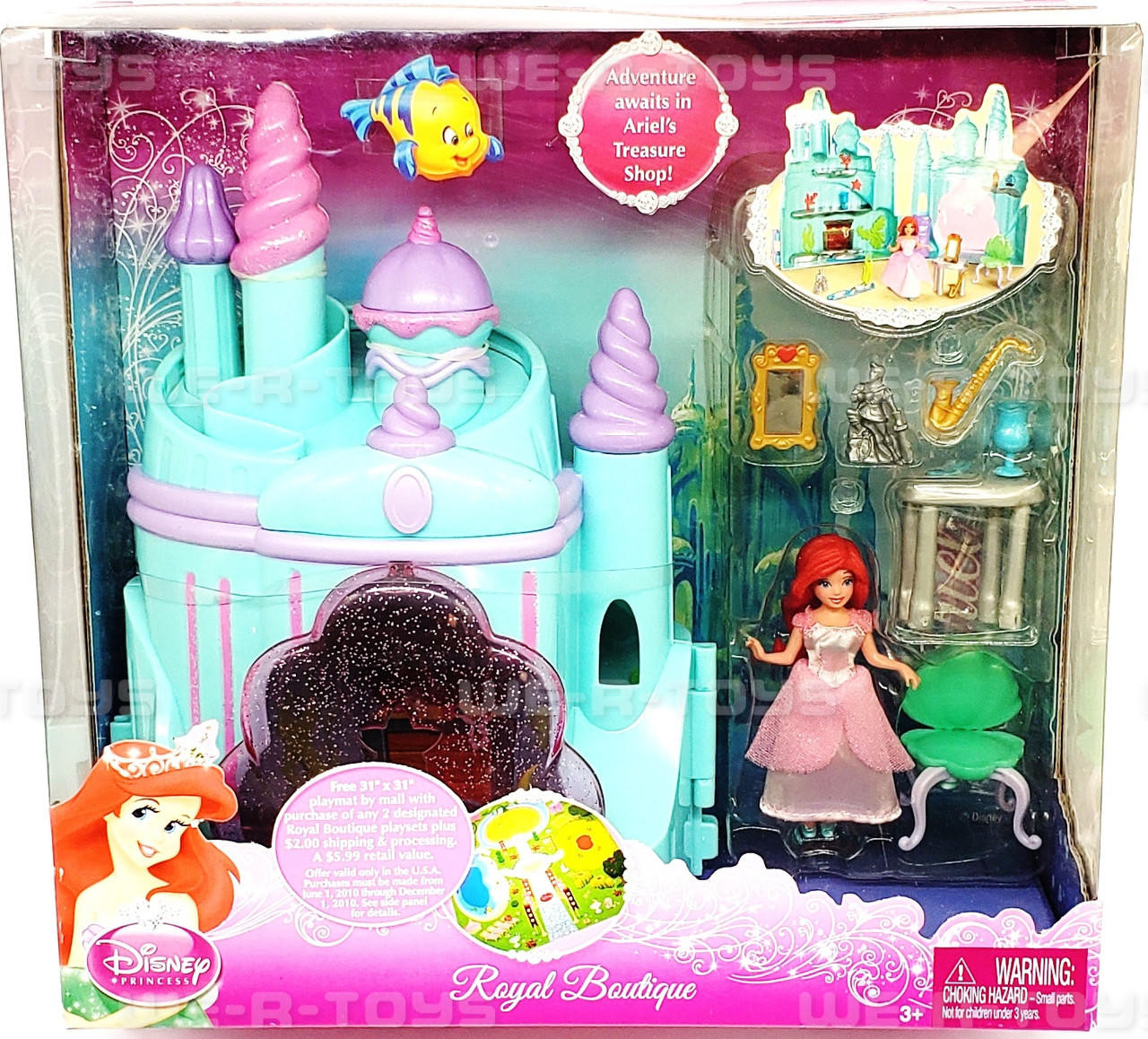 Disney Princess The Little Mermaid Royal Boutique Play Set Mattel