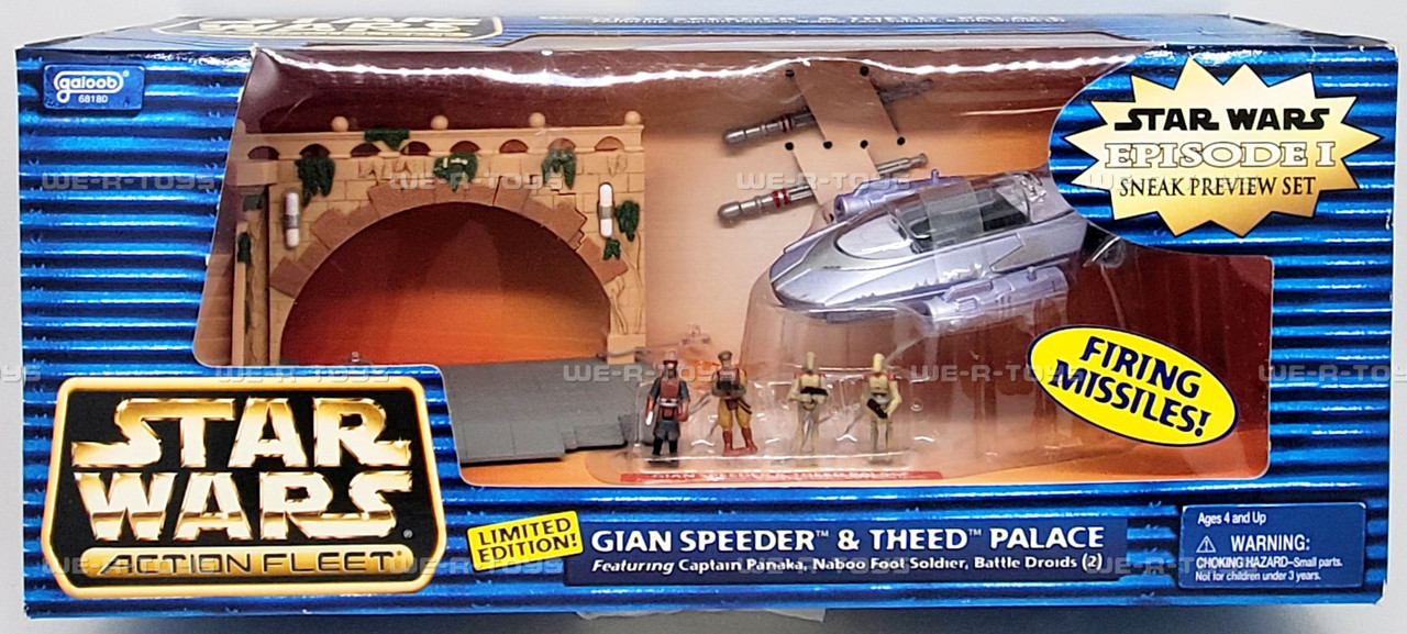 Star Wars Action Fleet Gian Speeder & Theed Palace Vehicle Play
