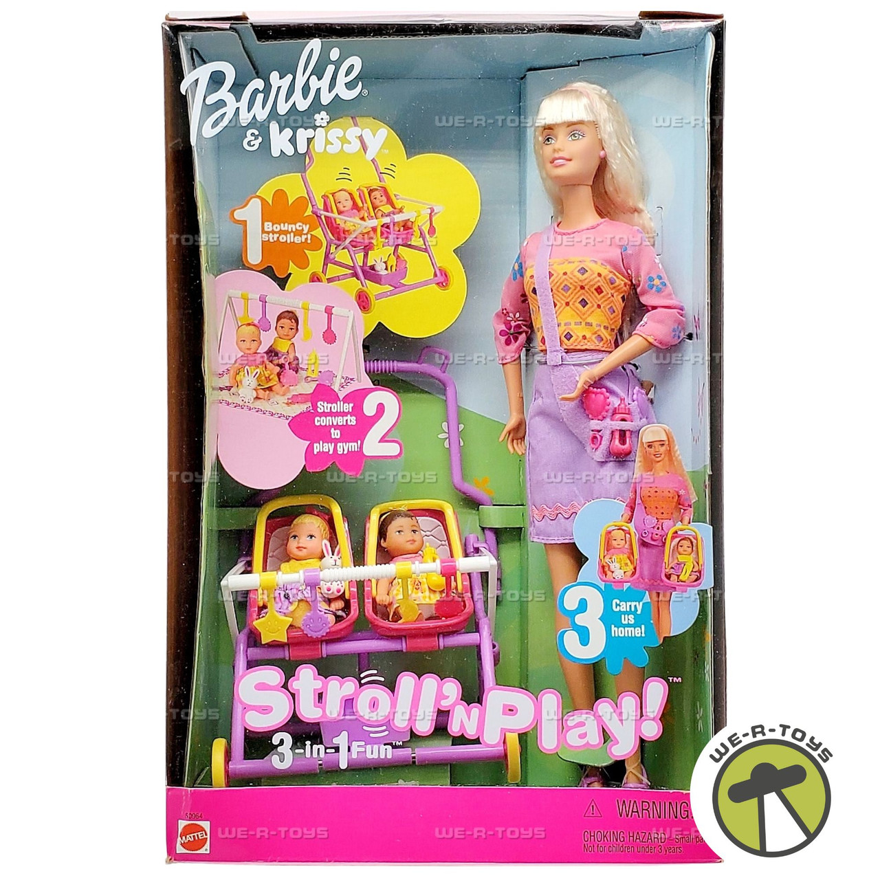 Barbie & Krissy Stroll 'n Play 3-in-1 Fun Dolls 2001 Mattel 50964