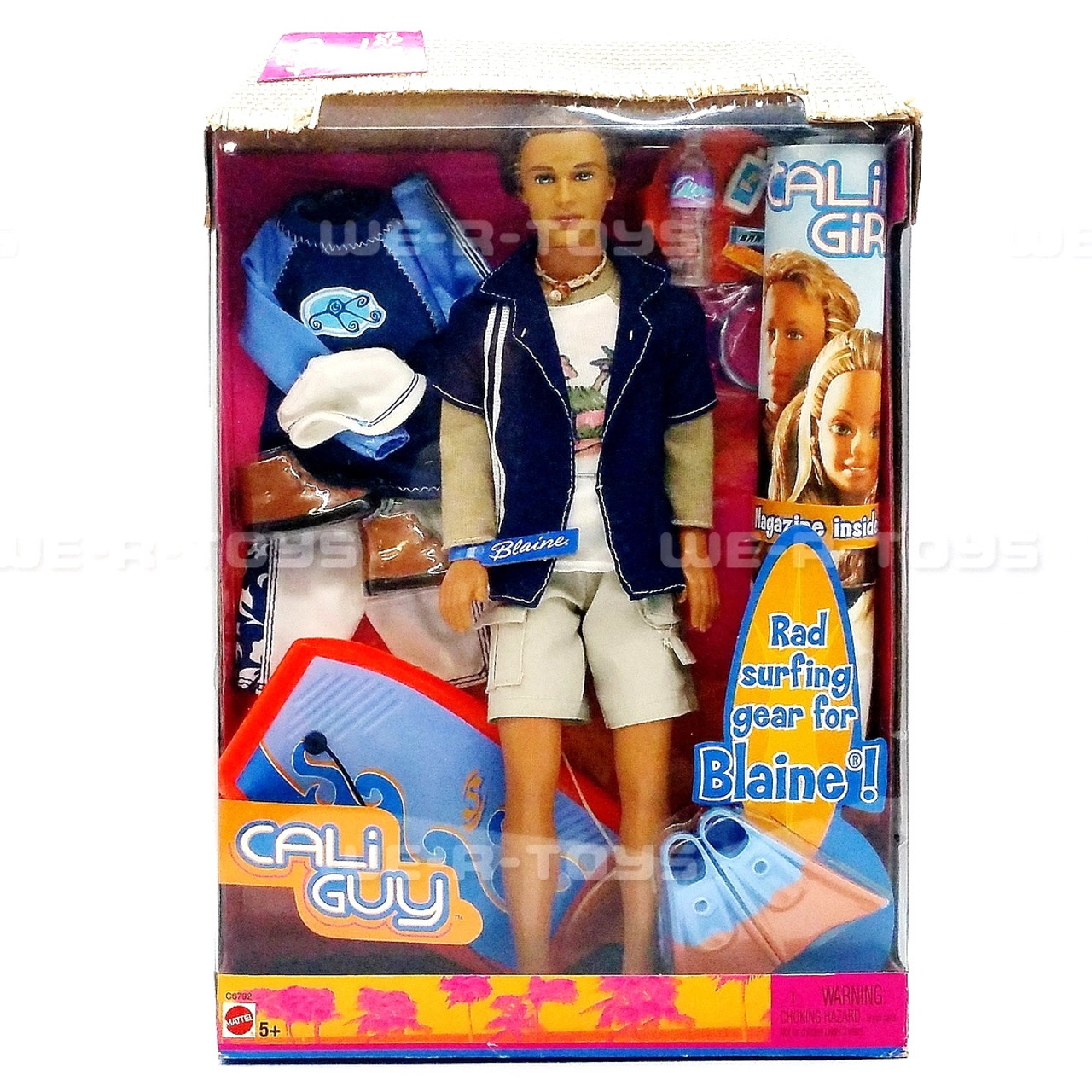 Barbie Cali Guy Blaine Doll with Surfing Gear 2004 Mattel #C6792