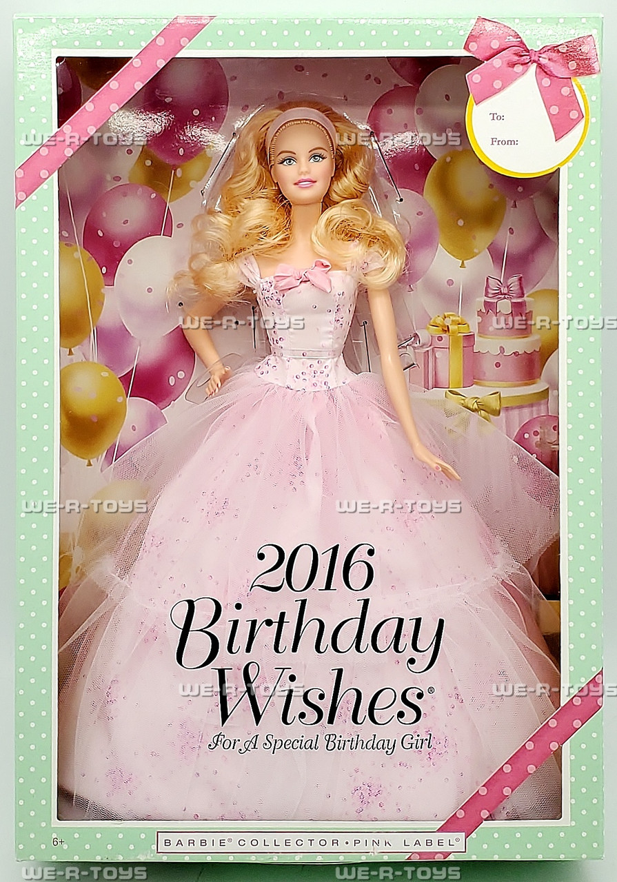 バービー2016 birthday wishes Barbie 2016 Birthday Wishes Collector Doll Pink Label Mattel