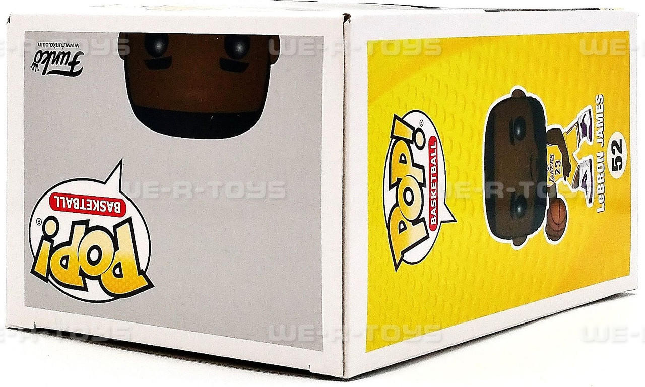 New Sealed FUNKO POP LEBRON JAMES FOOT LOCKER EXCLUSIVE 52 Yellow Jersey