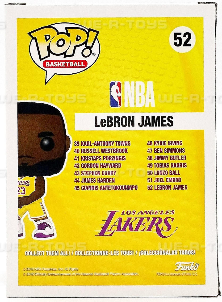 NBA Los Angeles Lakers Lebron James Vinyl Figure #52 Funko Foot Locker  Exclusive